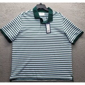 Walter Hagen Clubhouse Golf Polo Shirt Mens XL Multi Striped Performance Stretch